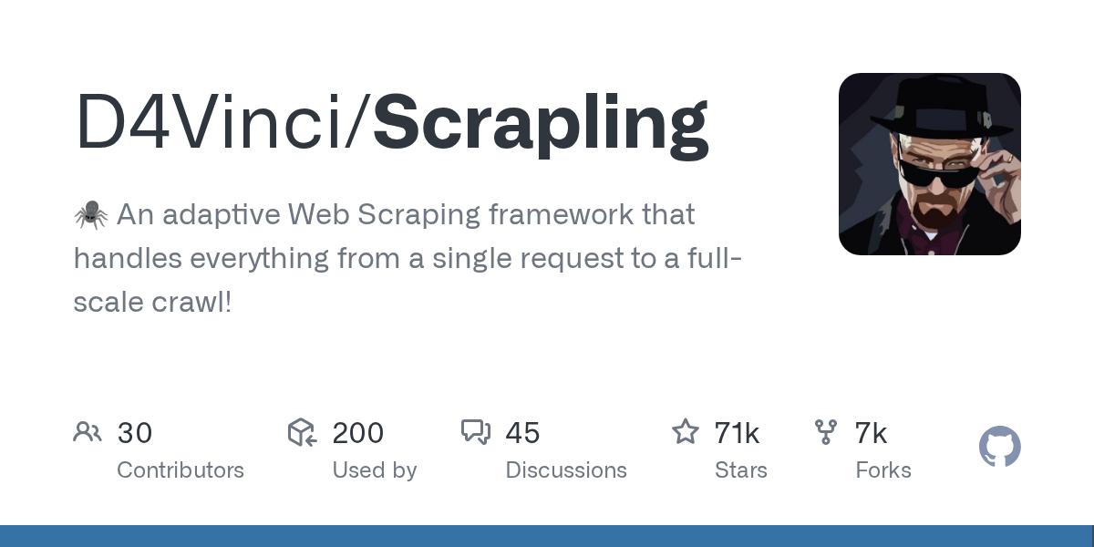 Scrapling 项目封面