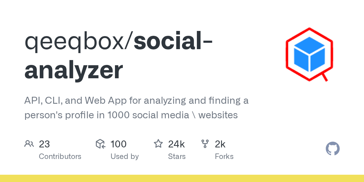 Social Analyzer 项目封面