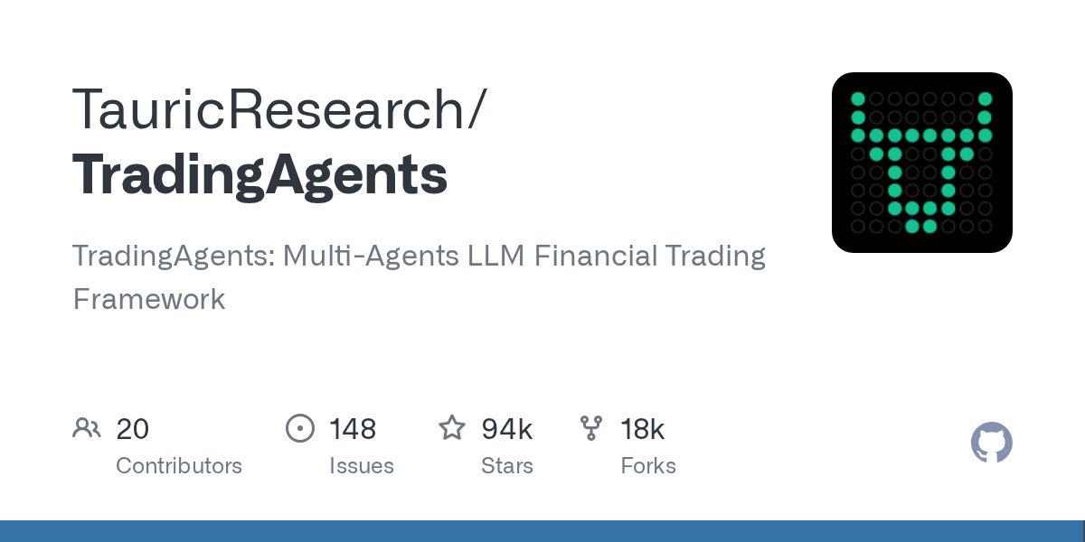 TradingAgents 项目封面